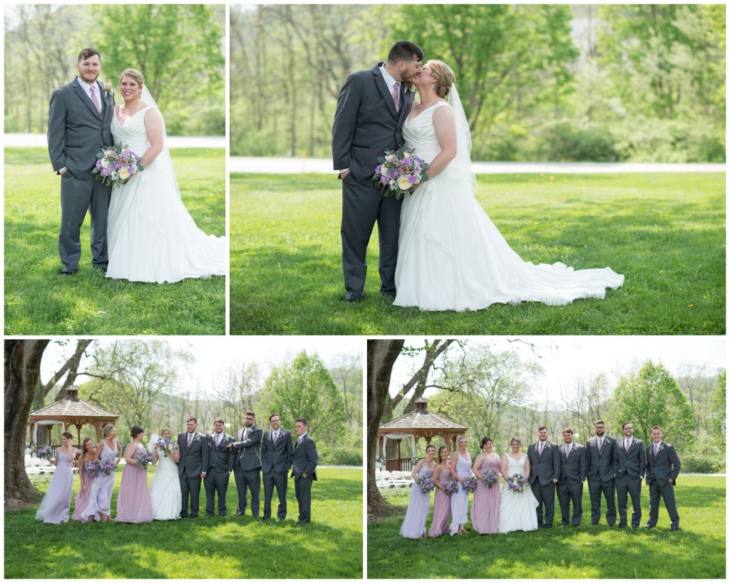 wedding party, bridal party, bride and groom